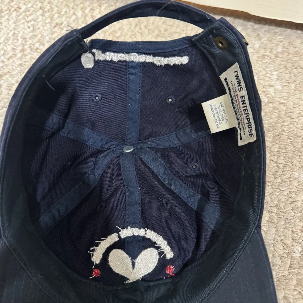 US Open 2001 Hat Cap Blue Twins Enterprise StrapBack Mens Tennis Embroidered